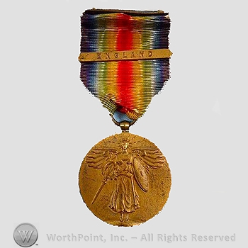 WWI Army Medal : Victory Medal with England Clasp.