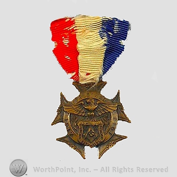 WWI Army Medal : New Jersey Jr.O.U.A.M. Service Medal.