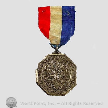 WWI Army Medal : Service Medal for Passaic, New Jersey.