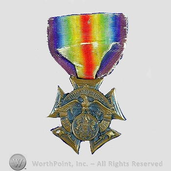 WWI Army Medal :  Mt. Carmel, Pennsylvania Service .