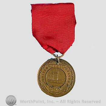 WWI Army Medal : 1915 Named U.S. Navy Good Conduct Medal.