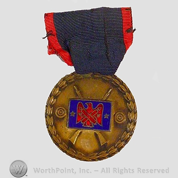 WWI Army Medal : Chief of the National Guard Bureau Rifle Matches Medal.