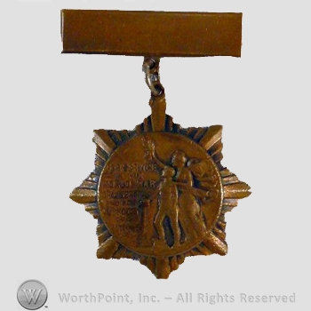 WWI Army Medal : Railroad Trainmen Service Medal.