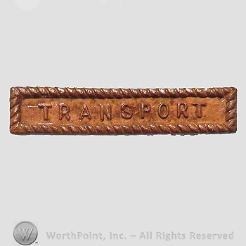 WWI Army Medal : US Navy Miniature Victory Medal Transport Bar.