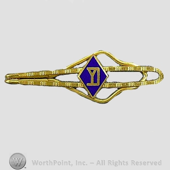 WWI Metal Insignia : 26th Yankee Division WWI Veteran Tie Bar.