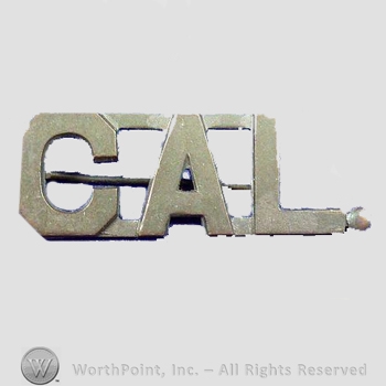 WWI Metal Insignia : California Guard Officer Collar Insignia.