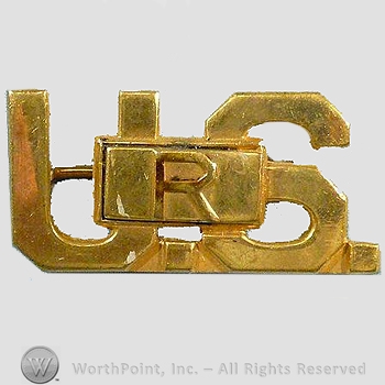 WWI Metal Insignia : 1920's US Reserve Officer Collar Insignia.