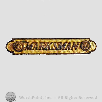 WWI Metal Insignia : Marksman Award Bar.