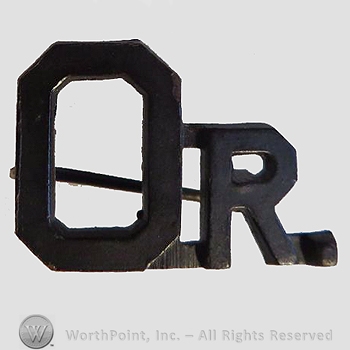 WWI Metal Insignia : Oregon Officer's Collar Insignia.