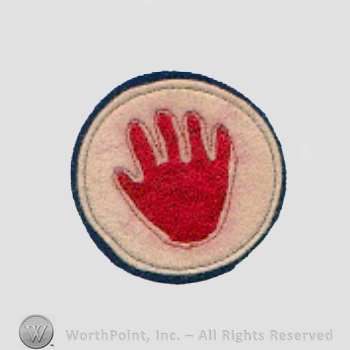 WWI Army Patch : Bloody Hand Award.