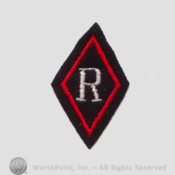 WWI Army Patch : Railheads Regulating Stations .