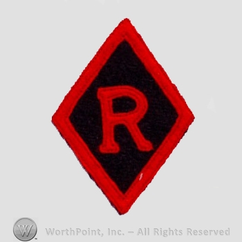 WWI Army Patch : Railheads Regulating Stations.