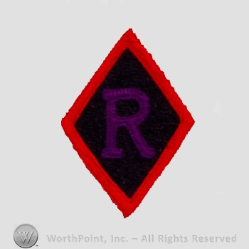 WWI Army Patch : Railheads Regulating Stations.