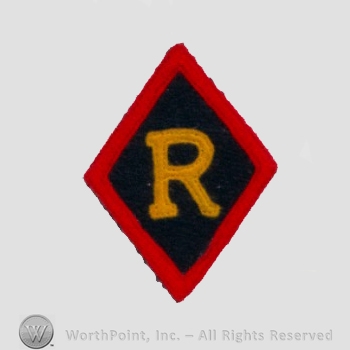 WWI Army Patch : Railheads Regulating Stations.