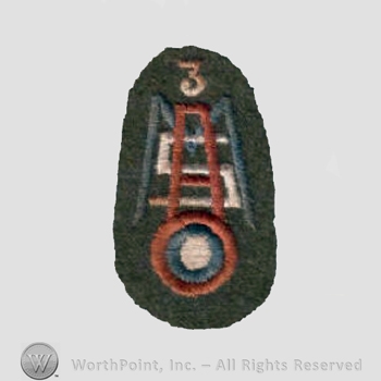 WWI Army Patch : Air Mechanic Service Regt 3.