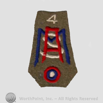 WWI Army Patch : Air Mechanic Service Regt 4.