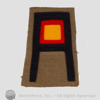 WWI Army Patch : Cavalry MG Units; 1st Army.