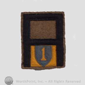 WWI Army Patch : Chemical Corps; 1st Army.