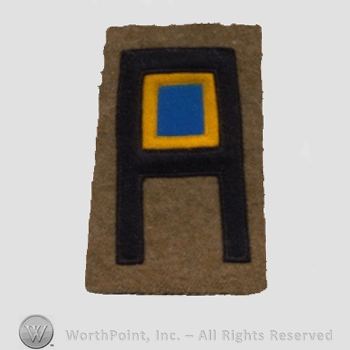 WWI Army Patch : Chemical Corps; 1st Army.