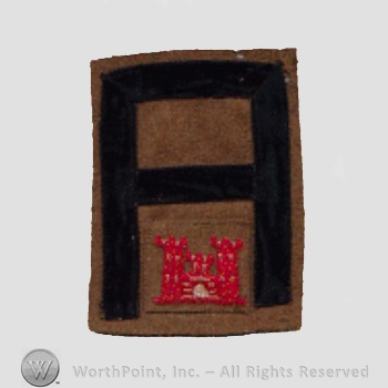 WWI Army Patch : Engineers; 1st Army.