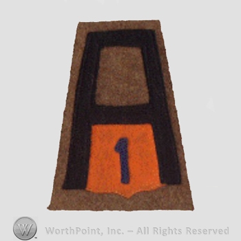 WWI Army Patch : Gas and Flame Units; 1st Army.