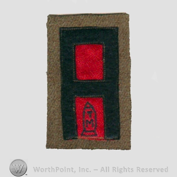 WWI Army Patch : Trench Mortar Units; 1st Army.