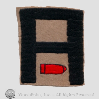 WWI Army Patch : Trench Mortar Units; 1st Army.