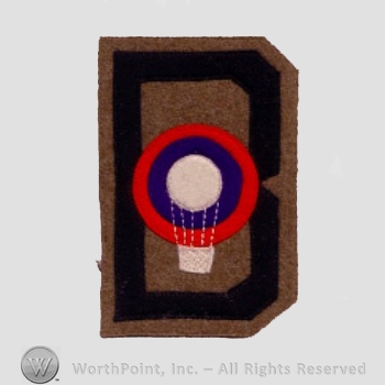 WWI Army Patch : Balloon Pilots & Ground Personnel; 2nd Army.