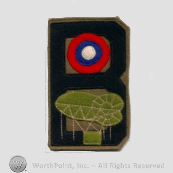 WWI Army Patch : Balloon Pilots & Ground Personnel; 2nd Army.