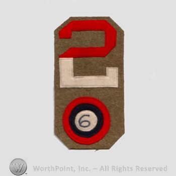 WWI Army Patch : Aero Units  -  2nd Army 6th Aero Park.
