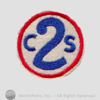 WWI Army Patch : 2nd Corps School R-Patch King.