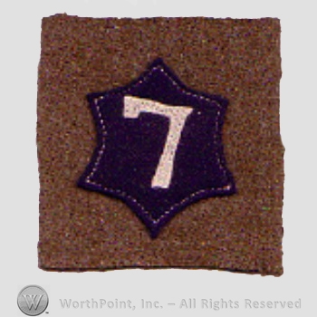 WWI Army Patch : 7th Corps.