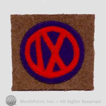 WWI Army Patch : 9th Corps.