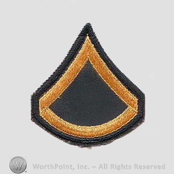 Vietnam Era Enlisted Patch : Private 1st Class E-3