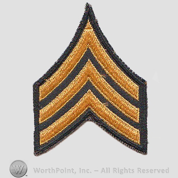 Vietnam Era Enlisted Patch : E-5 Sergeant; Specialist 2d Class.