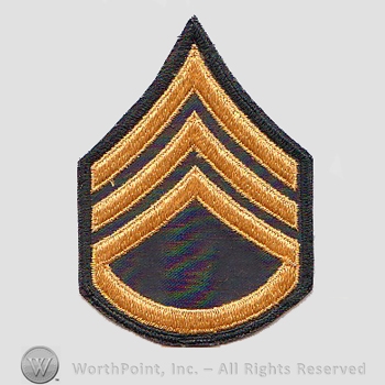 Vietnam Era Enlisted Patch : E-6 Sergeant 1st Class; Specialist 1st Class.