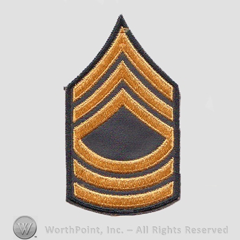 Vietnam Era Enlisted Patch : Master Sergeant E8.