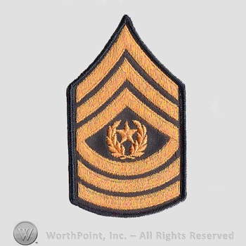 Vietnam Era Enlisted Patch : Specialist 9 E-9.