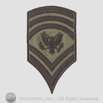 Vietnam Era Subdued Enlisted Ranks Patch : Specialist 9th Class.