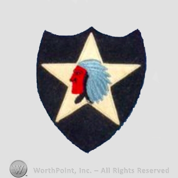 WWI Army Patch : Pre-WWII 2nd Division Wool.