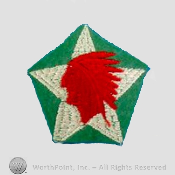 WWI Army Patch : 2nd Division 9th Rgt. Supply Company Patch.