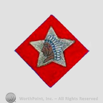 WWI Army Patch : 2nd Division 1-6th Marine Rgt.