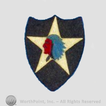 WWI Army Patch : Pre-WWII 2nd Division Wool Patch.