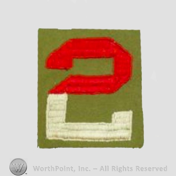 WWI Army Patch : 2nd Army Patch.