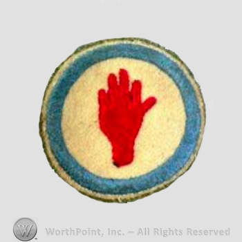 WWI Army Patch : 93rd Division 372nd Regiment .