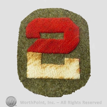 WWI Army Patch : 2nd Army Patch.