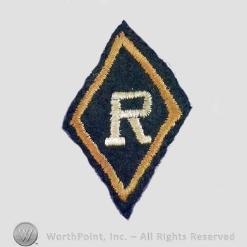 WWI Army Patch :  Railhead Regulating Station .