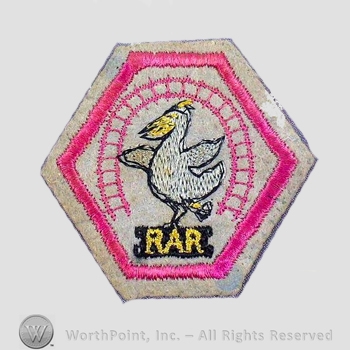 WWI Army Patch : Railway Artillery Reserve Patch.