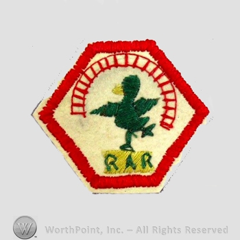WWI Army Patch : Railway Artillery Reserve Patch.