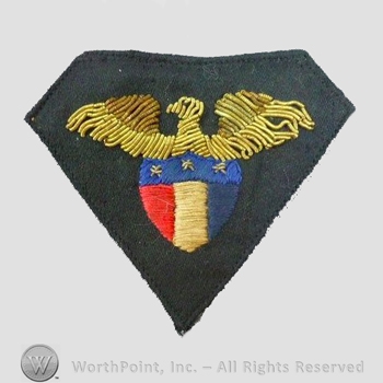 WWI Army Patch : Bullion Central Records Office Patch.